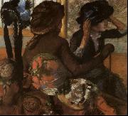 Edgar Degas At the Milliner's oil painting